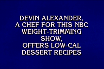 Devin Alexander as a Jeopardy! clue: Show #6506, December 24 2012